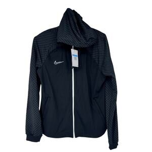 Nike Dri-FIT Strike Full Zip Soccer Jacket Women's MEDIUM‎ Black & Grey DH9153